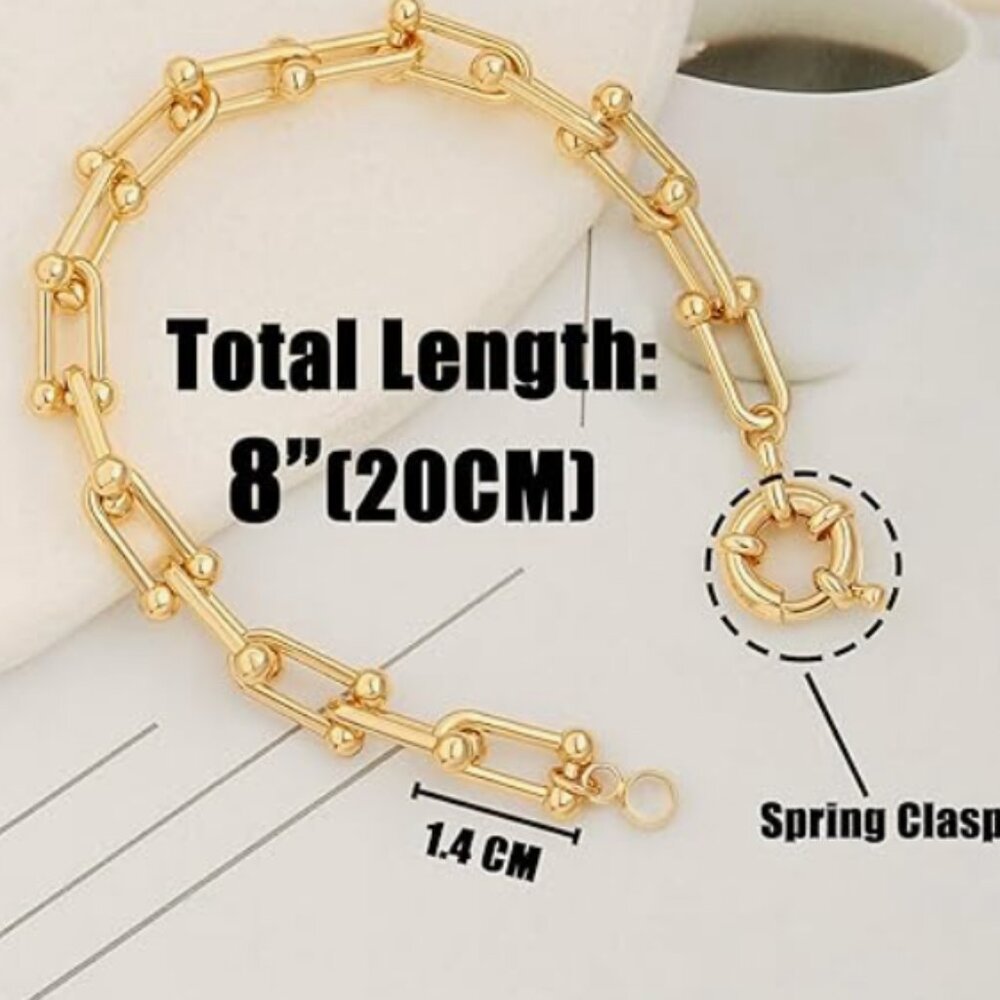 Zara Chain Gold Bracelet - Picture 4 of 4